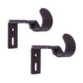 thumbnail image 1 of Better Homes & Gardens Metal Adjustable Curtain Rod Brackets in Bronze, 3/4 to 1 Inch Diameter, 1 of 8