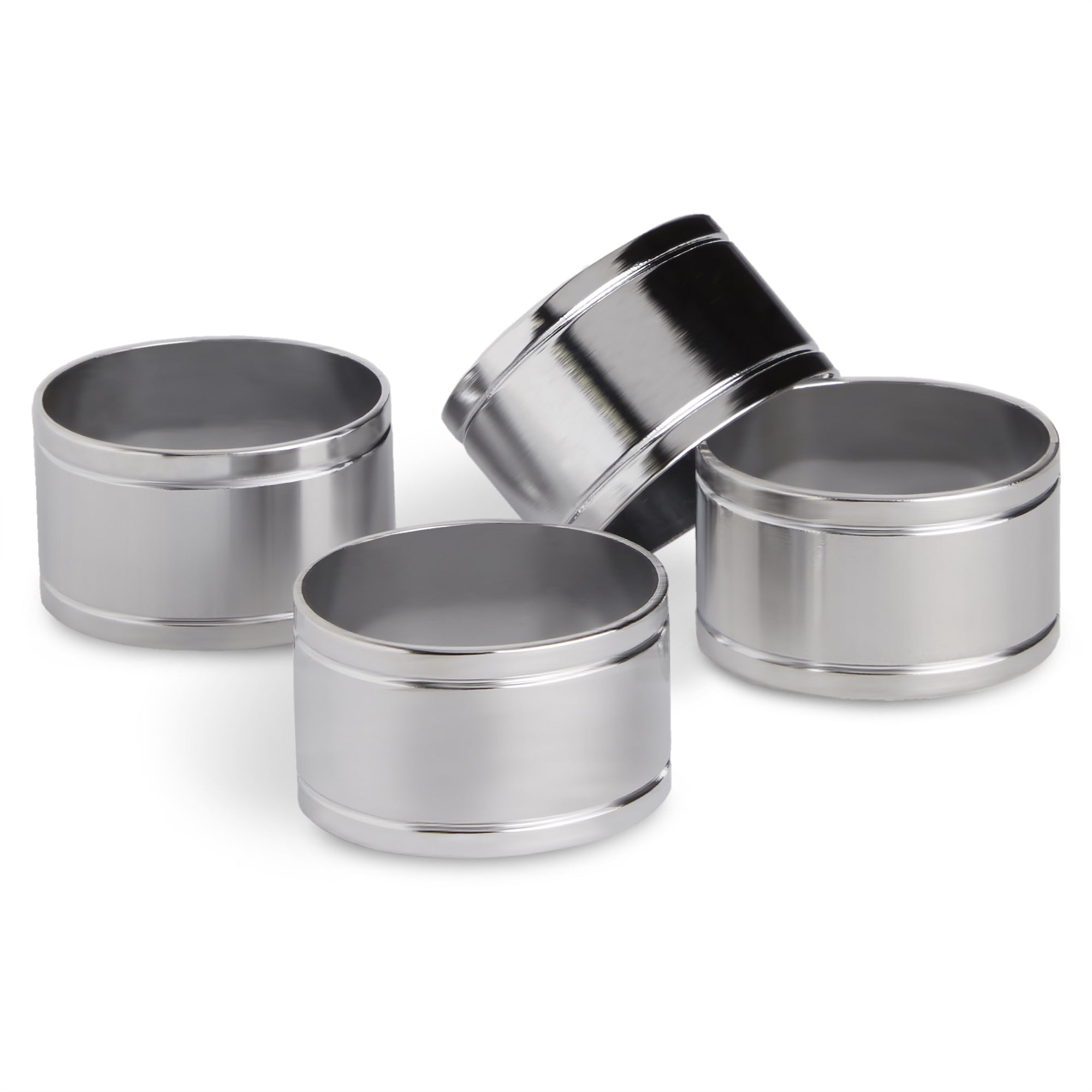 Chrome on sale napkin rings