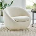 Better Homes & Gardens Mira Swivel Chair, Cream