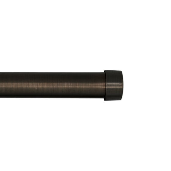 Better Homes & Gardens, Mix & Match, 1" Oil Rubbed Bronze Plated Single Curtain Rod, 42" – 120" Expandable Width