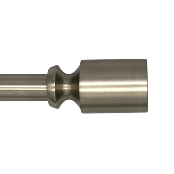 Better Homes & Gardens Mix & Match 1" and 1" Nickel Plated Flare Adjustable Curtain Rod Set, 30"-84"