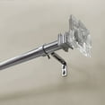 thumbnail image 1 of Better Homes & Gardens 1" Brushed Nickel Acrylic Square Adjustable Curtain Rod Set 42-120", 1 of 7