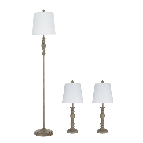 Better Homes & Gardens Modern Farmhouse 3-Pack Table and Floor Lamp Set ...