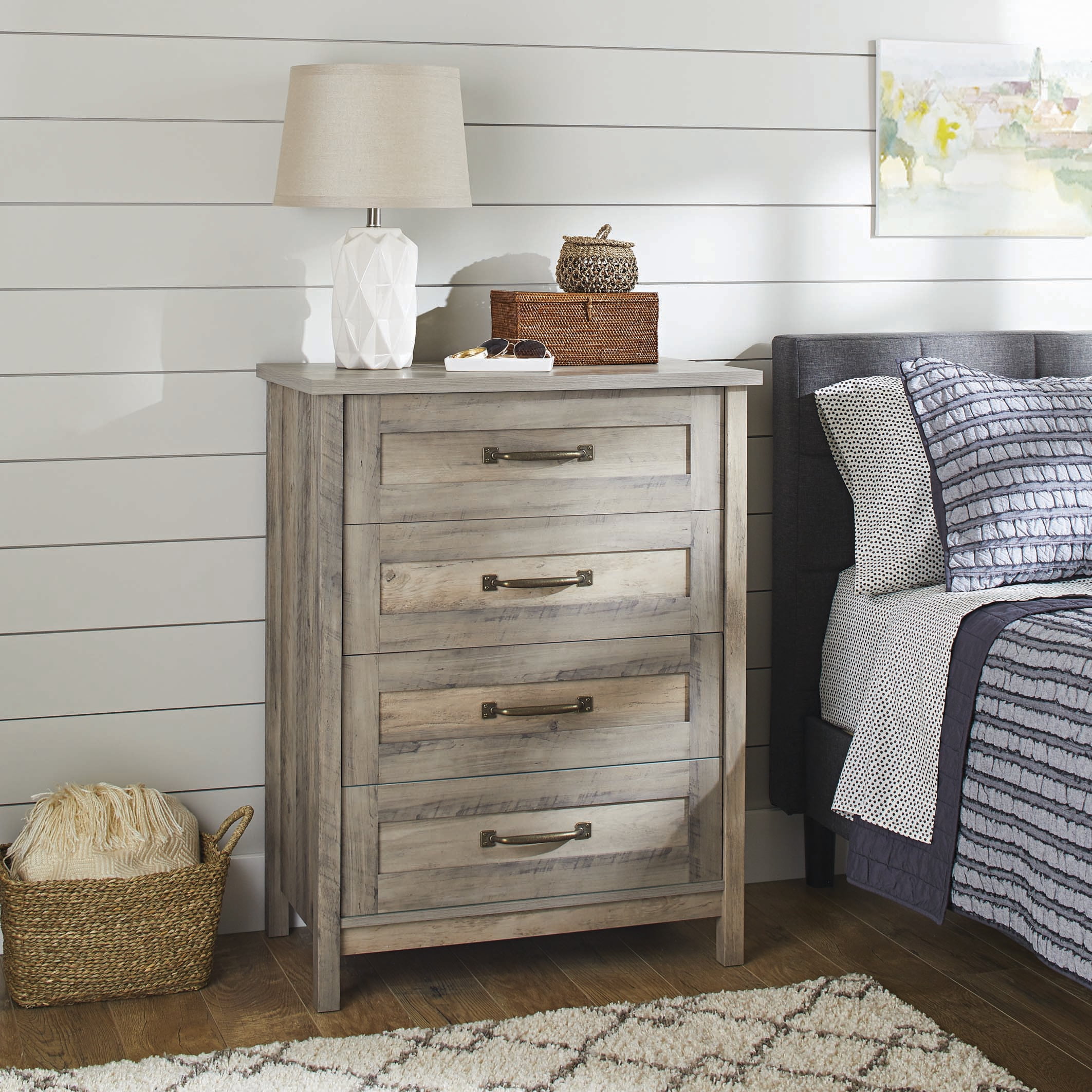 Better Homes & Gardens Modern Farmhouse 4-Drawer Dresser, Rustic Gray  Finish - Walmart.com