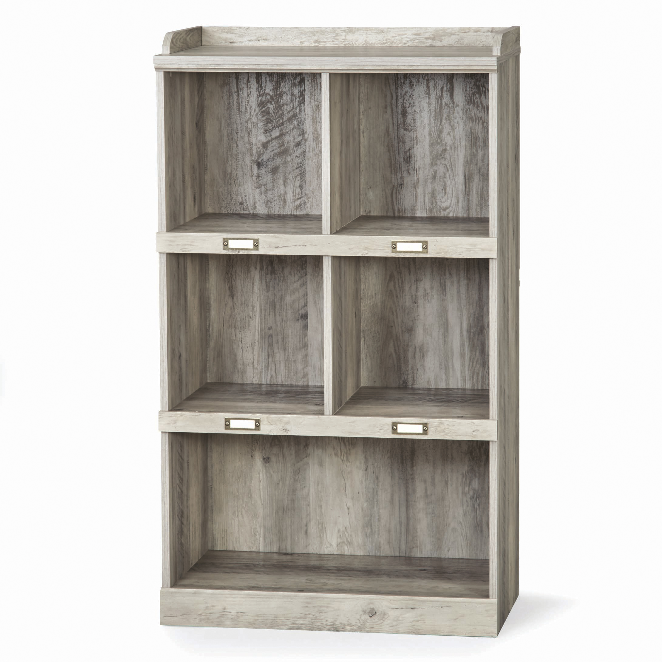 Better Homes & Gardens Modern Farmhouse 5-Cube Organizer Bookcase with Name Plates, Rustic Gray Finish - image 1 of 7