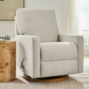 Better Homes & Gardens Modern Farmhouse Glider Recliner, Cream Linen
