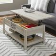 thumbnail image 1 of Better Homes & Gardens Modern Farmhouse Lift Top Coffee Table, Rustic White Finish, 1 of 15