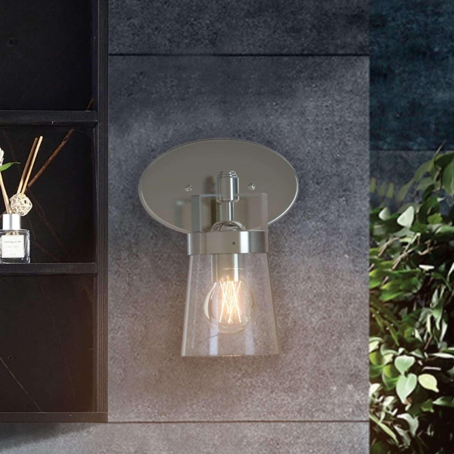 Better Homes &Gardens Modern LED Wall Sconce Light Fixture, 40W Eqv A19