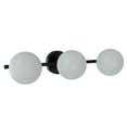 thumbnail image 1 of Better Homes & Gardens Modern Vanity Light, Black Finish, Frosted Glass Shades, T6 LED Bulbs, 1 of 10