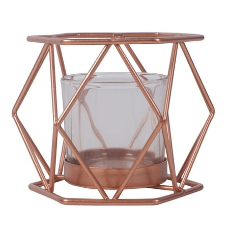 Better Homes & Gardens Modern Wire Tealight Candle Holder, Copper