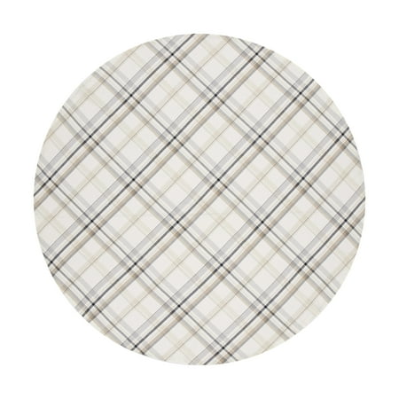 Better Homes & Gardens Monday Plaid Tablecloth 70" Round - Multi - 100% Cotton