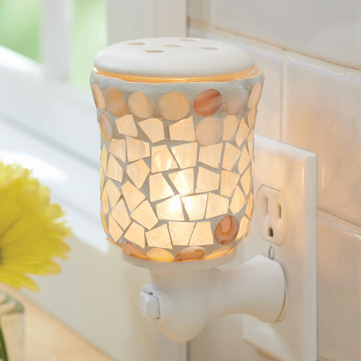 Better Homes & Gardens Mosaic Wall Accent Scented Wax Warmer - image 1 of 4