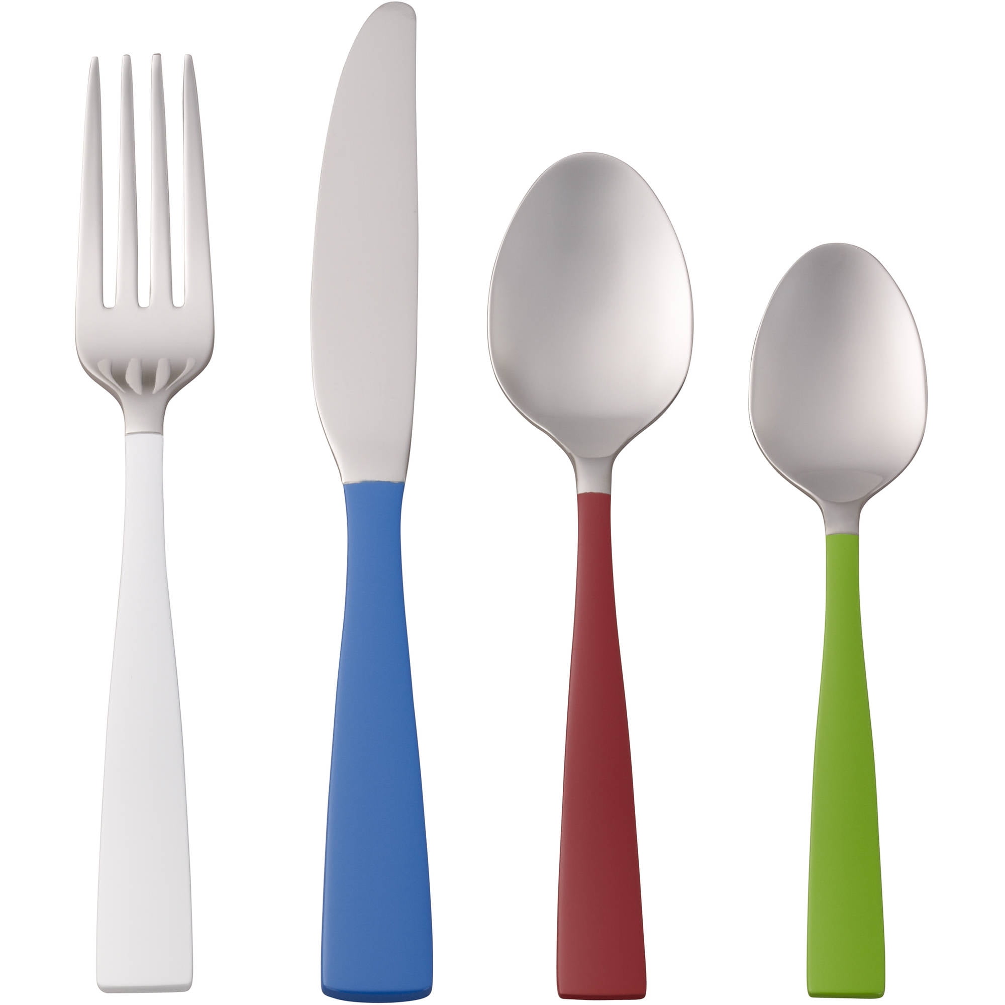 Better Homes & Gardens Multi Colored 16piece Flatware Set