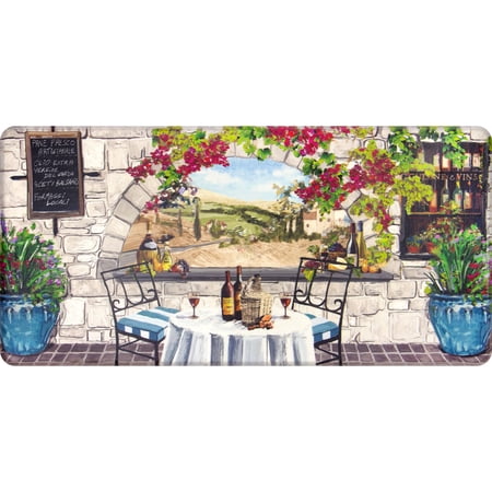 Better Homes & Gardens Multicolor Bistro Balcony Kitchen Mat, 20" x 41"
