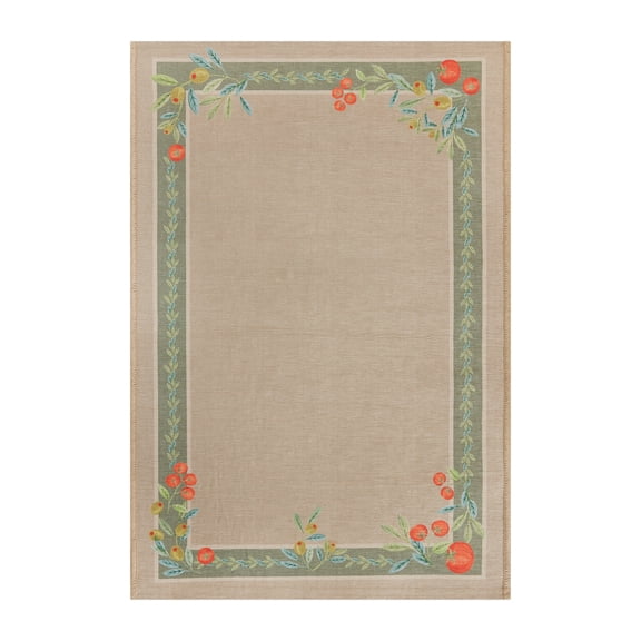 Better Homes & Gardens Neutral Olive & Tomato 24" x 36" Accent Rug