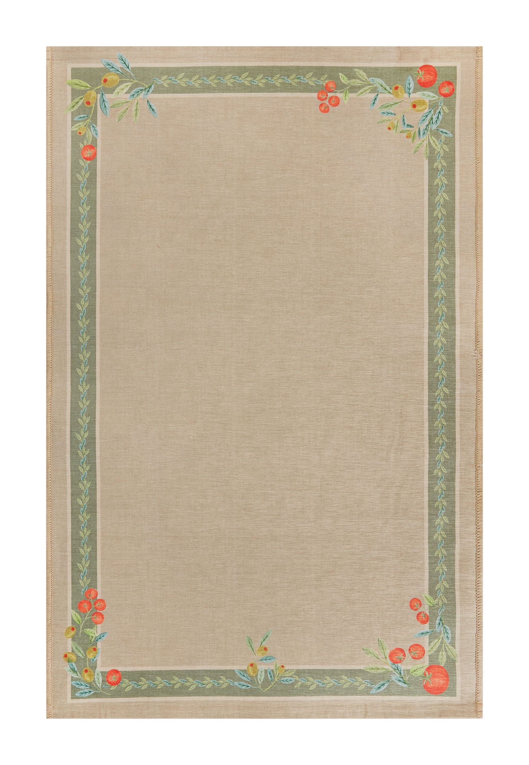 Better Homes & Gardens Neutral Olive & Tomato 30" x 46" Accent Rug