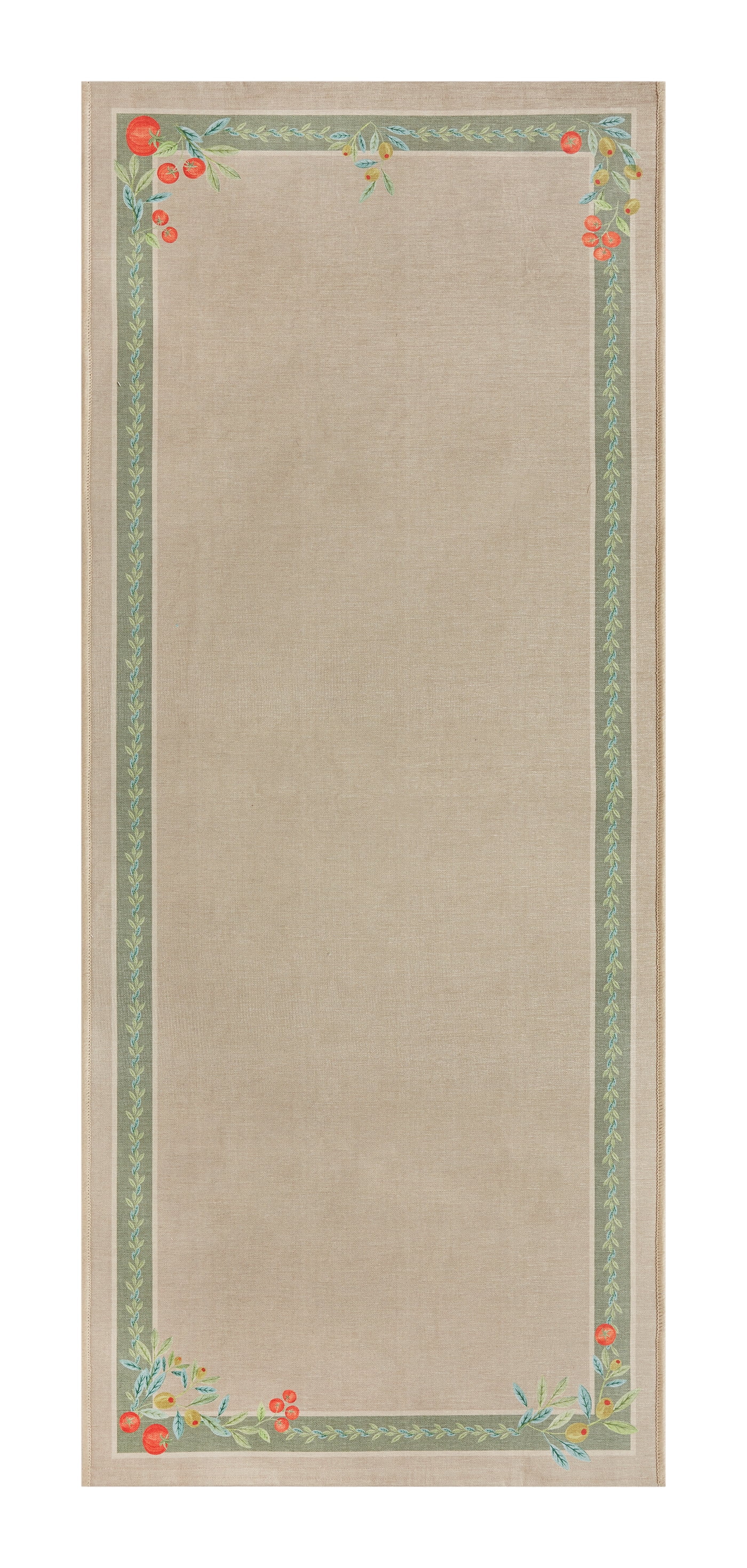 Better Homes & Gardens Neutral Olive & Tomato 30" x 72" Runner Rug