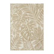 Better Homes & Gardens Neutral Palm Outdoor Rug, 9' x 12'