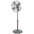 thumbnail image 1 of Better Homes & Gardens New 16 inch Retro 3-Speed Metal Stand Fan Oscillation, Adjustable Height, Gray, 1 of 11