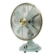 Better Homes & Gardens New 8 in Sage Vintage Table Fan with Oscillation