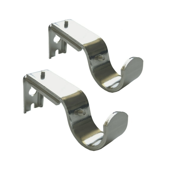 Better Homes & Gardens Nickel 3/4" to 1" Dia. Adjustable Curtain Rod Brackets (2 Count)