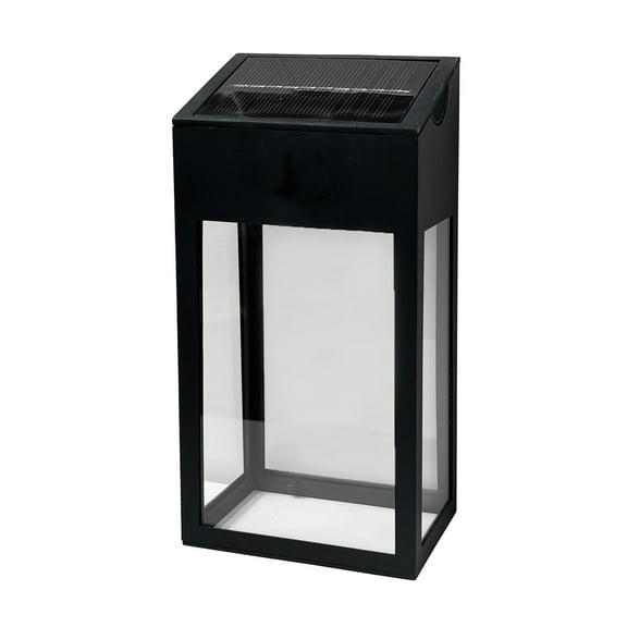 Better Homes & Gardens Nico Solar Powered Black LED Deck Fence Light, 20 Lumens