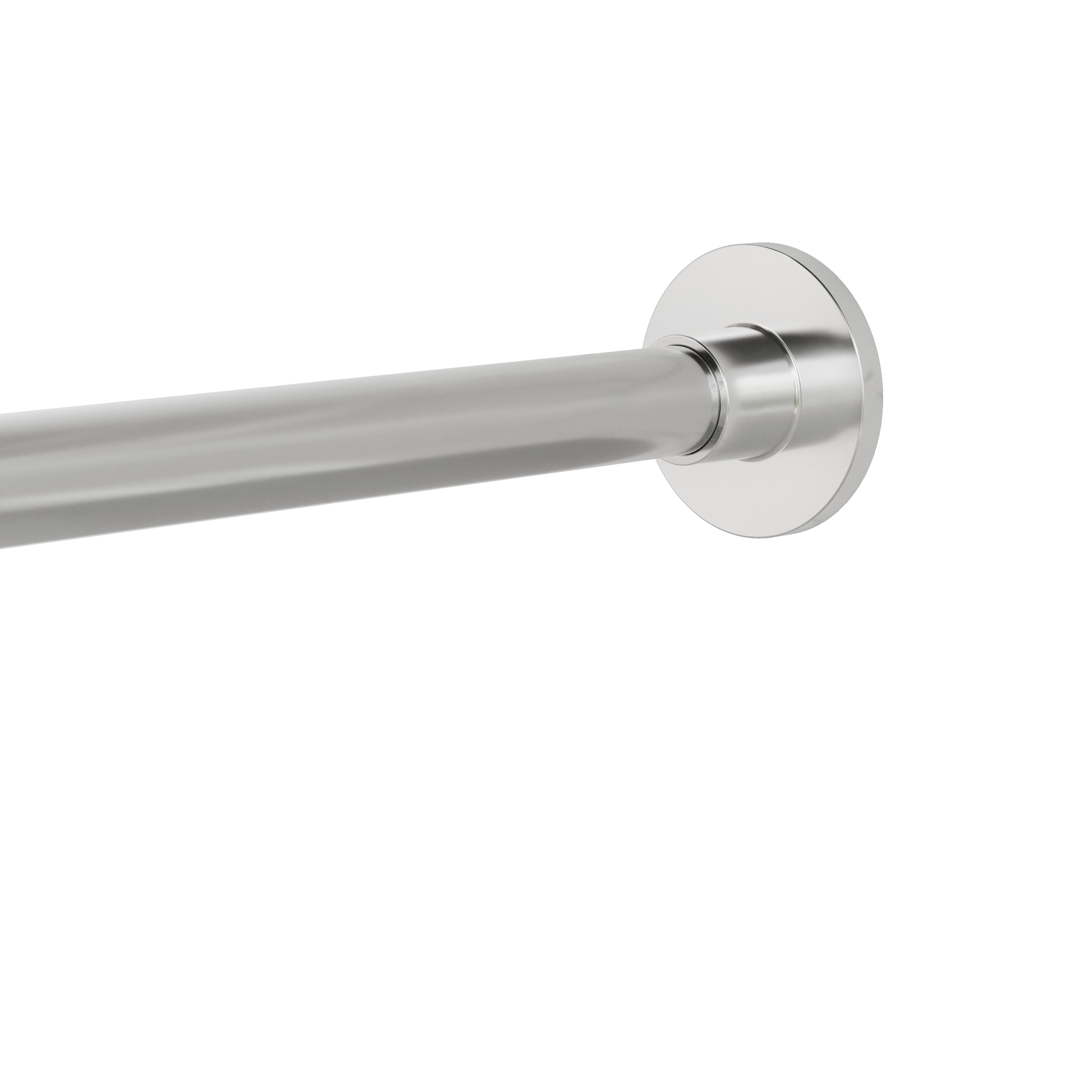 Better Homes & Gardens Rustproof 43” to 72” Adjustable Tension Modern Shower Curtain Rod, Nickel