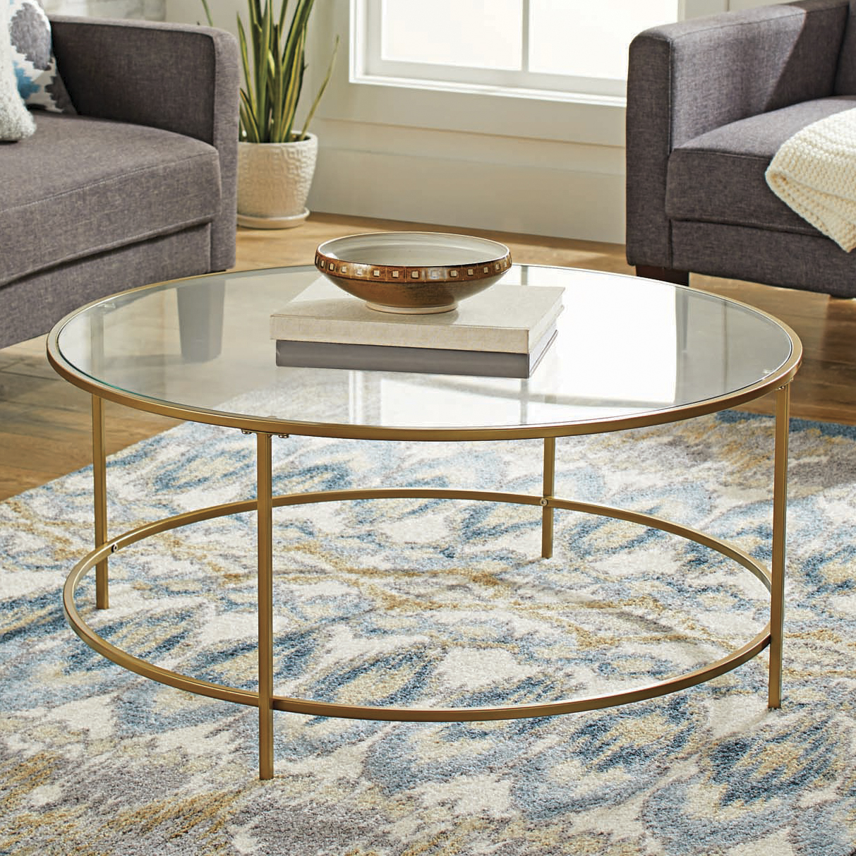 Better Homes & Gardens Nola Coffee Table, Gold Finish - image 1 of 10