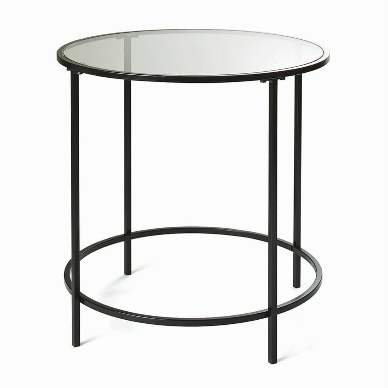 Better Homes Gardens Nola Side Table Black Finish Walmart