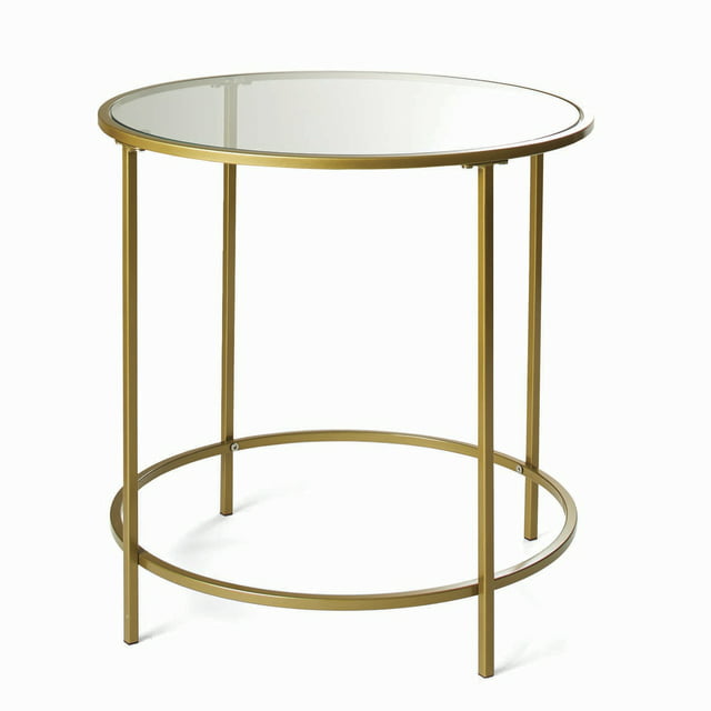 Better Homes & Gardens Nola Side Table, Gold Finish