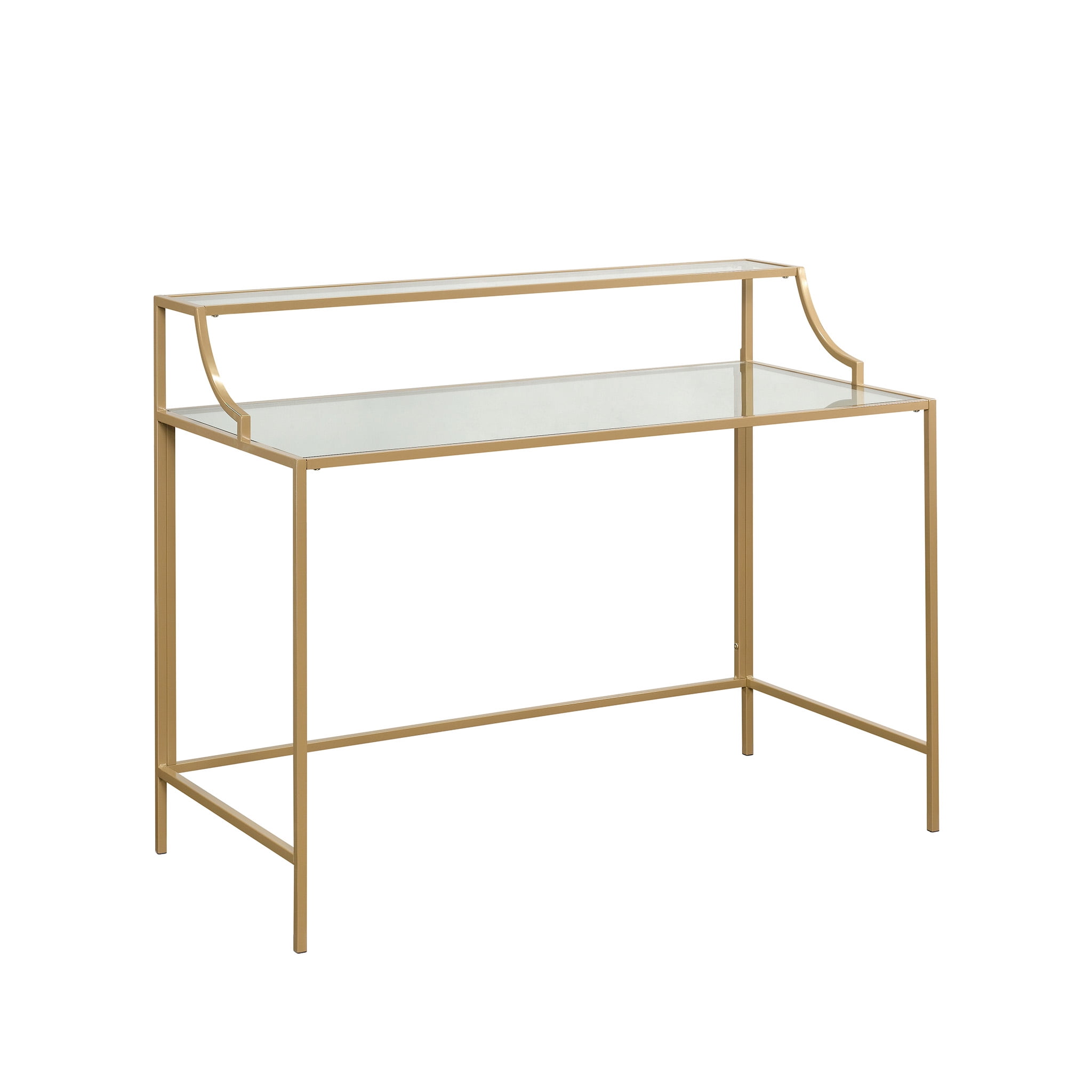 Better Homes Gardens Nola Writing Desk Gold Finish Walmart