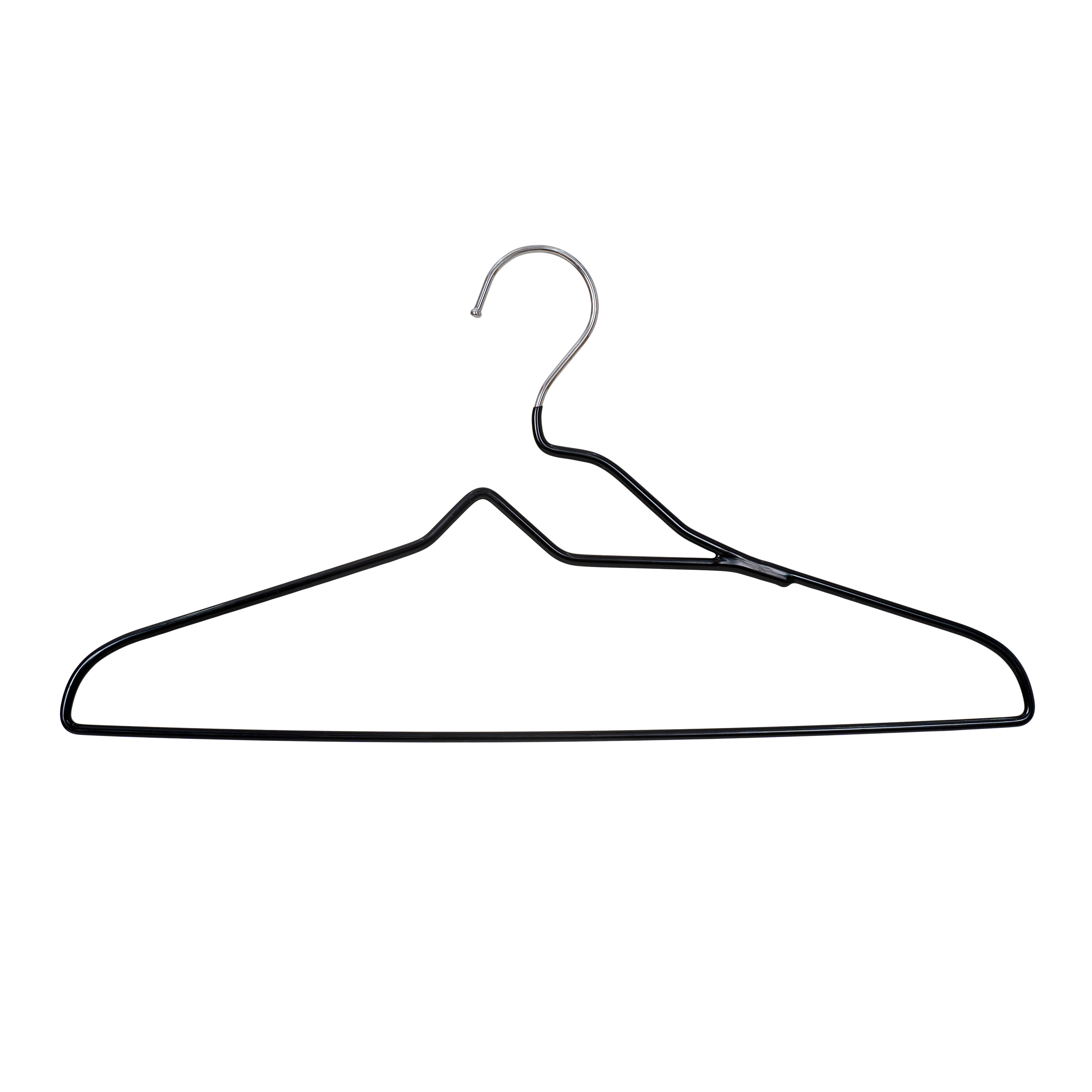 Better Homes & Gardens Non-Slip Clothes Hangers for Adult, 10 Pack, Black, Rubberized Chromef - image 1 of 6