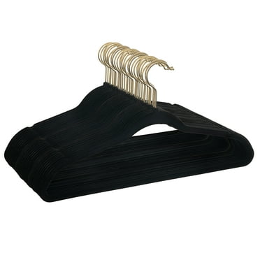 Better Homes & Gardens Non-Slip Velvet Clothing Hangers, 30 Pack, Beige, Space Saving