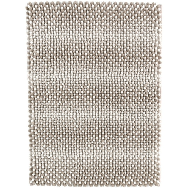 Better Homes & Gardens Ombre Memory Foam Noodle Bath Mat, Taupe Splash