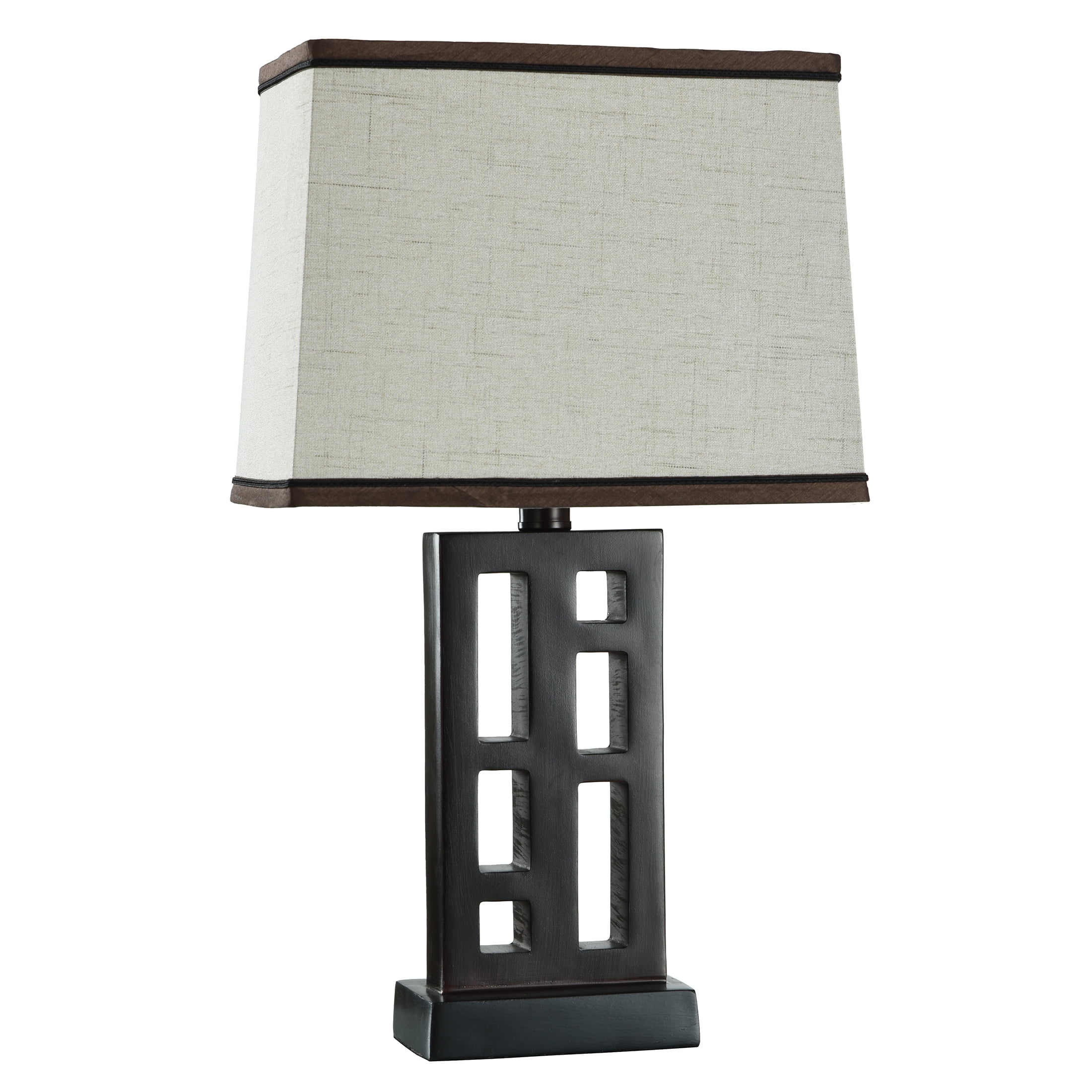Better Homes & Gardens Open Works Lamp with Shade, bulb included, 18.9"