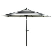 Better Homes & Gardens Outdoor 9' Ibiza Stripe Round Crank Premium Patio Umbrella