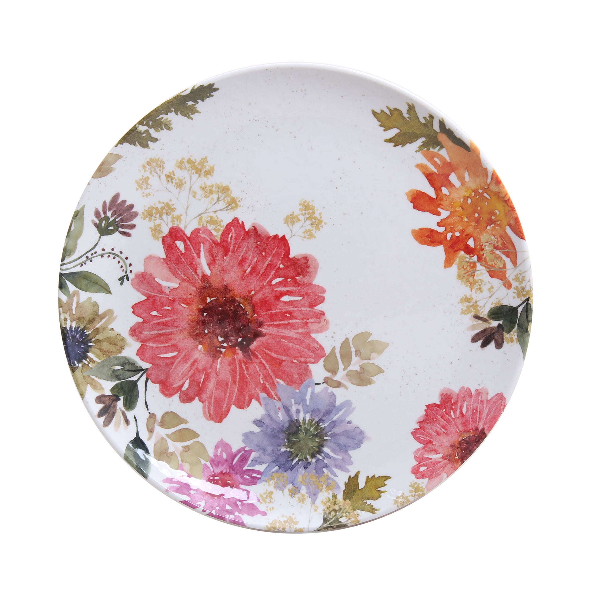 Better Homes & Gardens Outdoor Melamine Floral Salad Plate, Set of 4