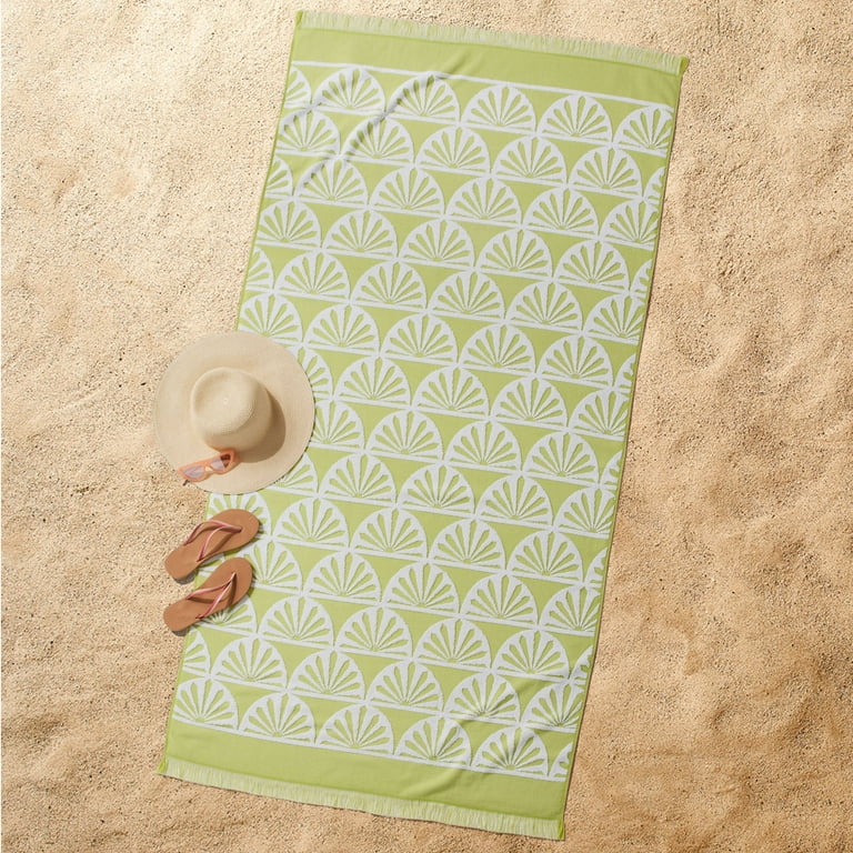 Better Homes & Gardens Oversized Cotton Blend Green Sun