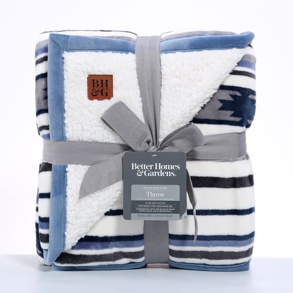 Better Homes And Gardens Oversized Sherpa Throw 1