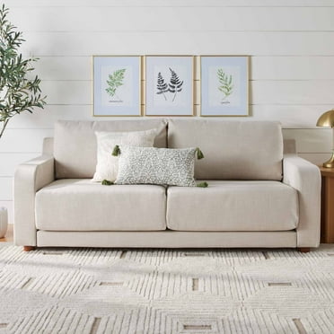 Better Homes & Gardens Owen 85.04" Slope Arm Sofa, Effie Linen