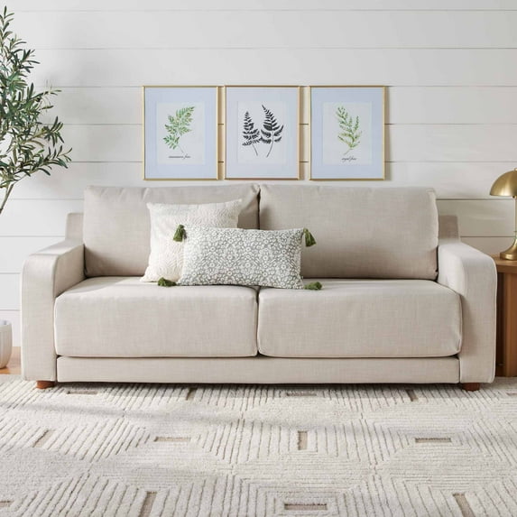 Better Homes & Gardens Owen 85.04" Slope Arm Sofa, Effie Linen