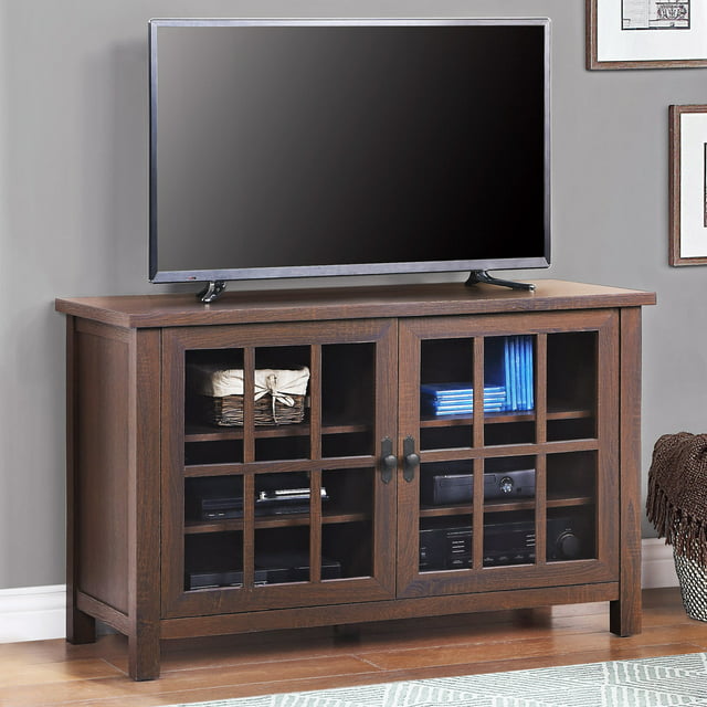 Better Homes & Gardens Oxford Square TV Stand for TVs up to 55", Dark Brown