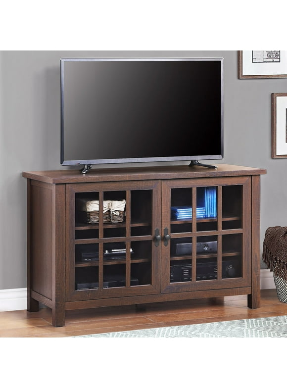 Better Homes & Gardens Oxford Square TV Stand for TVs up to 55", Dark Brown