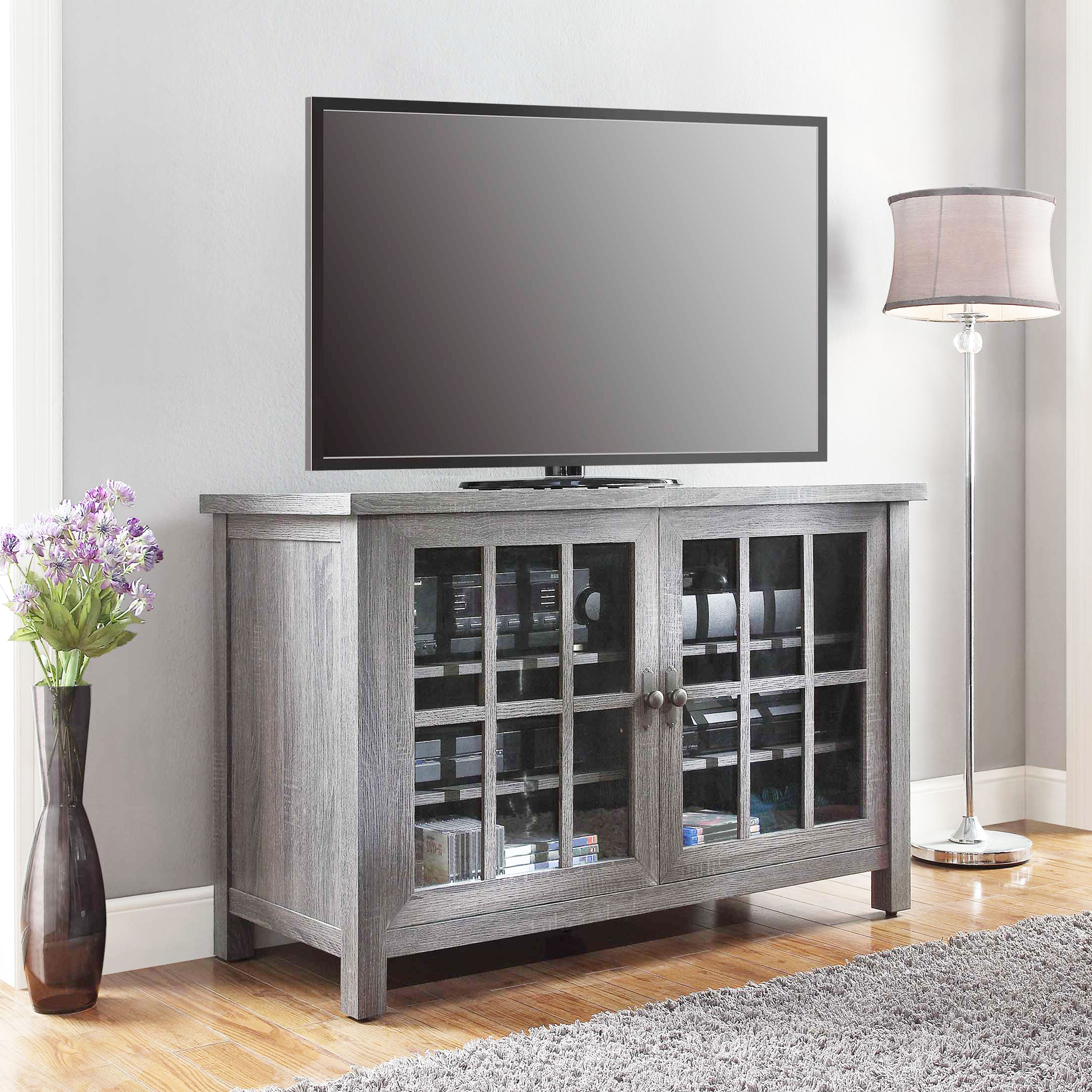 Better Homes & Gardens Oxford Square TV Stand for TVs up to 55", Gray - image 1 of 8