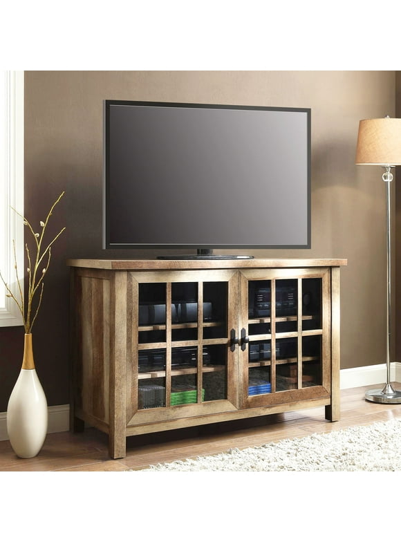 Better Homes & Gardens Oxford Square TV Stand for TVs up to 55", Rustic Brown