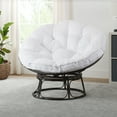 thumbnail interactive-video image 1 of Better Homes & Gardens Papasan Accent Chair, White Sherpa, 1 of 6
