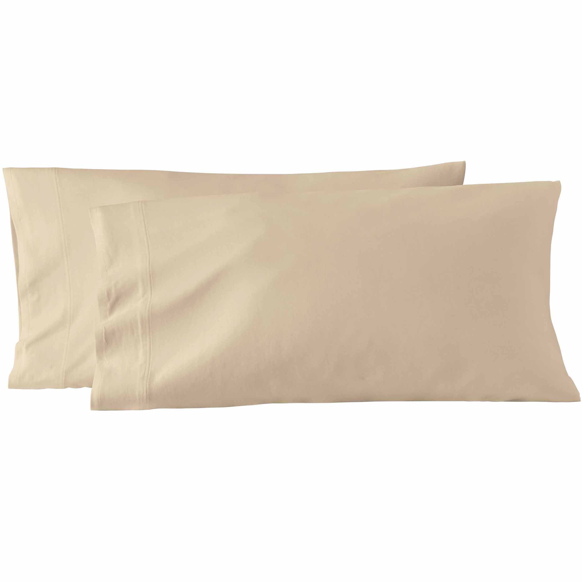 Better Homes & Gardens Papyrus Beige Jersey Pillow Case, King (2 Count
