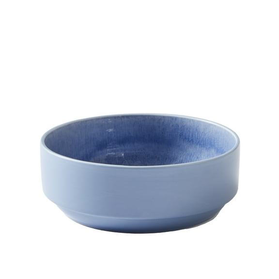 Better Homes & Gardens-Parker Blue Stoneware Stackable Cereal Bowl