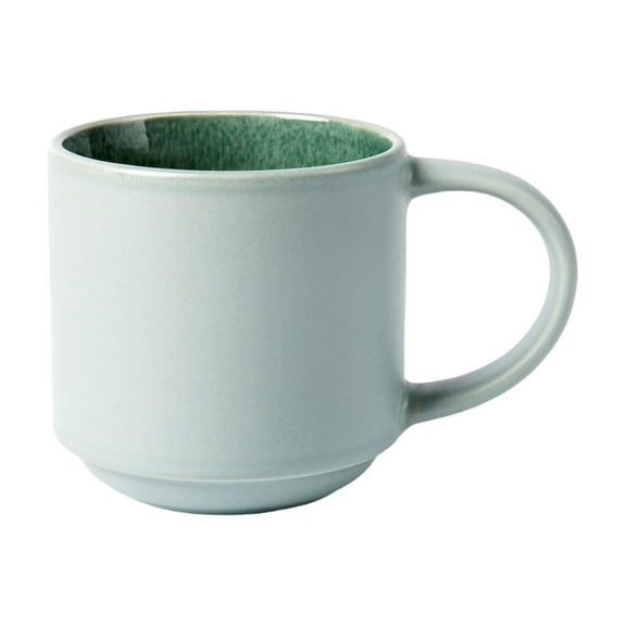 Better Homes & Gardens-Parker Green Stackable Stoneware Coffee Mug, 12 oz