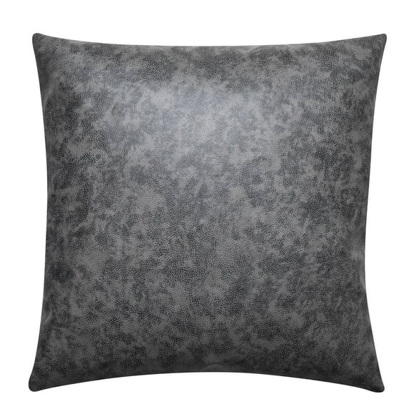 Better Homes & Gardens Pebble Faux Leather and Linen Blend Reversible, Decorative Throw Pillow, 20"x20"
